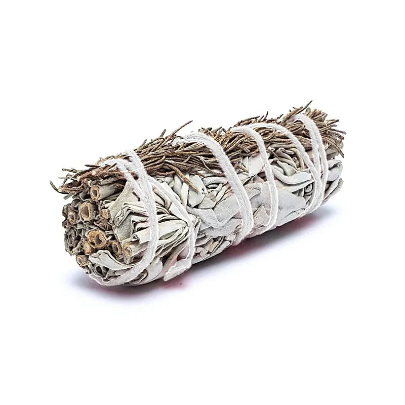 Witte salie smudge met rozemarijn | 2 stuks | ca 10cm
