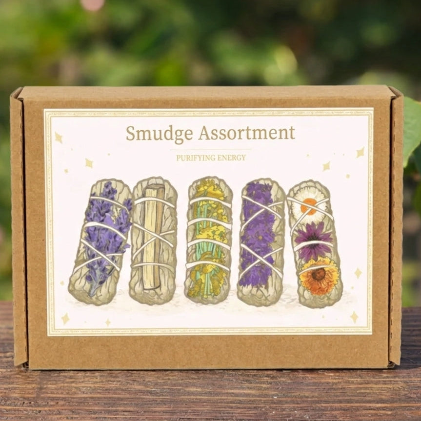 Smudge set | Witte salie & gemengde kruiden