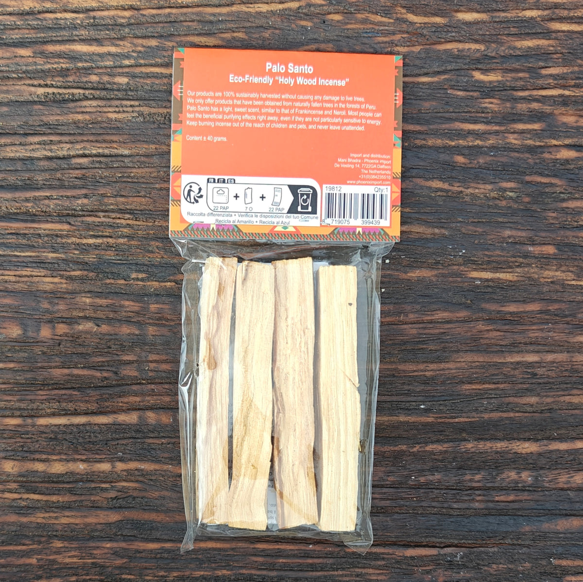Palo santo zakje | Heilig hout | 40 gram