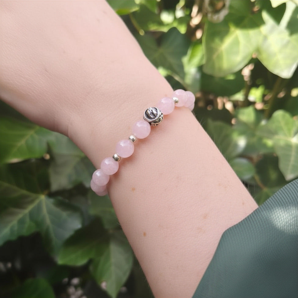 Edelstenen armband | Sterrenbeeld Stier | Roze kwarts