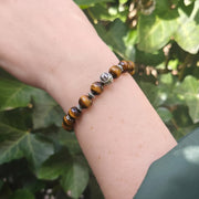Edelstenen armband | Sterrenbeeld Tweelingen | Tijgeroog