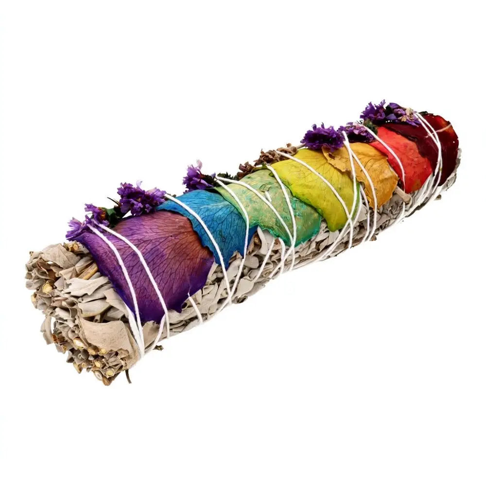 Witte Salie smudge | Chakra Bloemblaadjes
