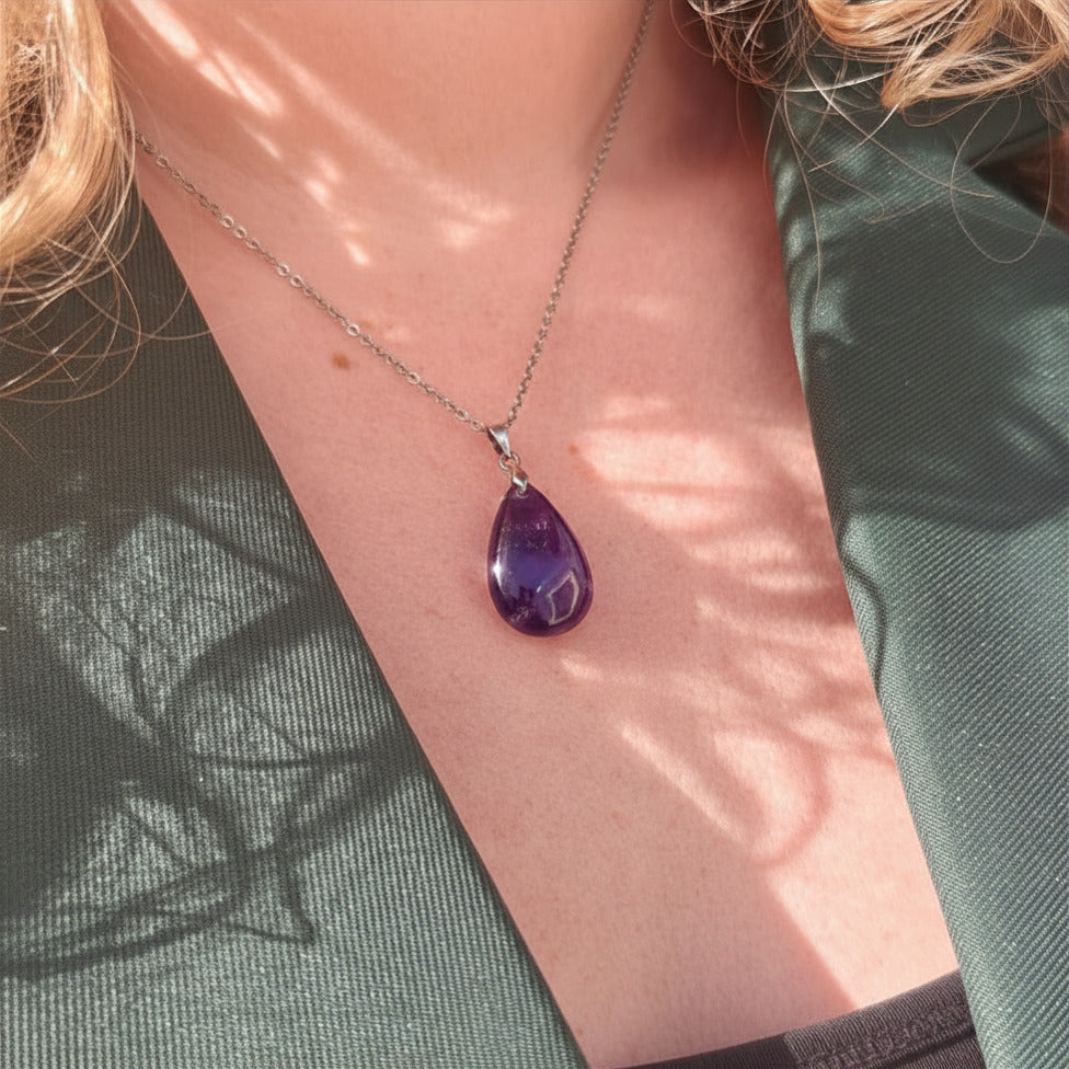 Edelstenen ketting | Sterrenbeeld Vissen | Amethist