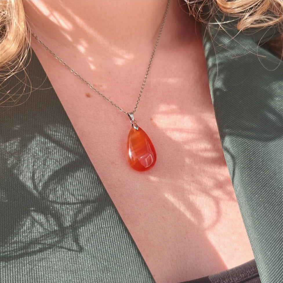 Edelstenen ketting | Sterrenbeeld Maagd | Carneool