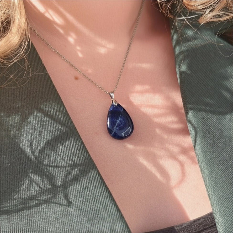 Edelstenen ketting | Sterrenbeeld Boogschutter | Sodaliet