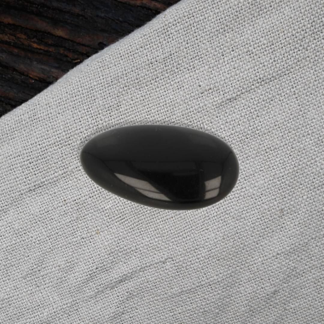 Obsidiaan zwart zaksteen